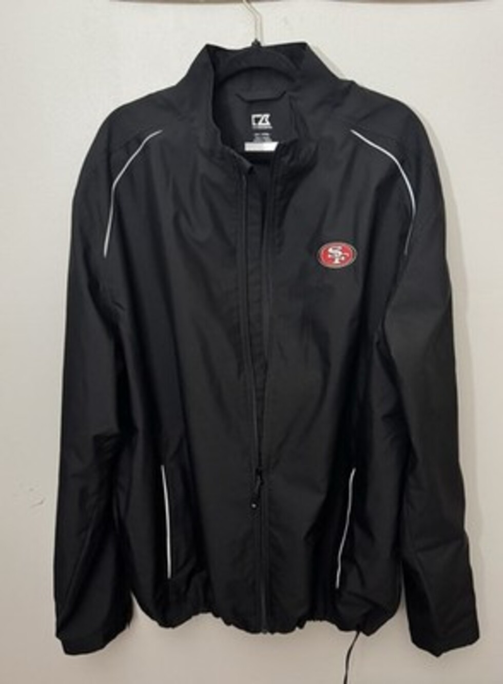 Cutter & Buck-San Francisco 49ers NFL Wind Breaker Jacket-2X-Tall-Full Zip